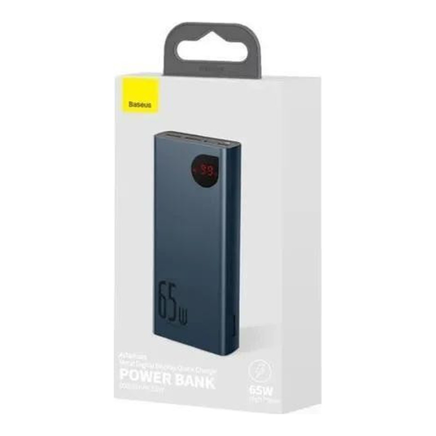 Baseus Adaman Metal Digital Display Quick Charge Power Bank 65W 20000mAh Blue (PPIMDA-D03)