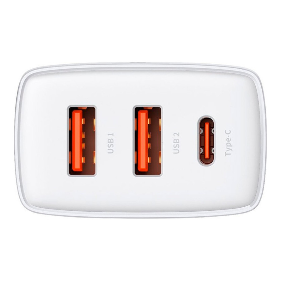 Baseus Compact Quick Charger 2U+C 30W White (CCXJ-E02)