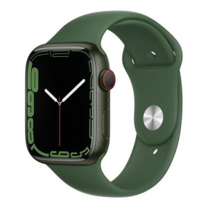 Apple Watch Series 7 GPS + Cellular 45mm Green Aluminum Case with Clover Sport Band (MKJ93) (US)