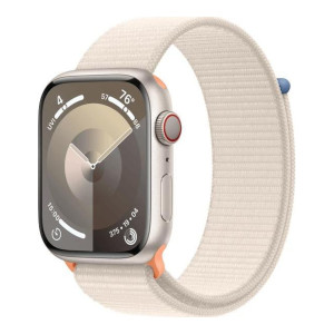 Apple Watch Series 9 GPS + Cellular 41mm Starlight Alu. Case w. Starlight S. Loop (MRHQ3)