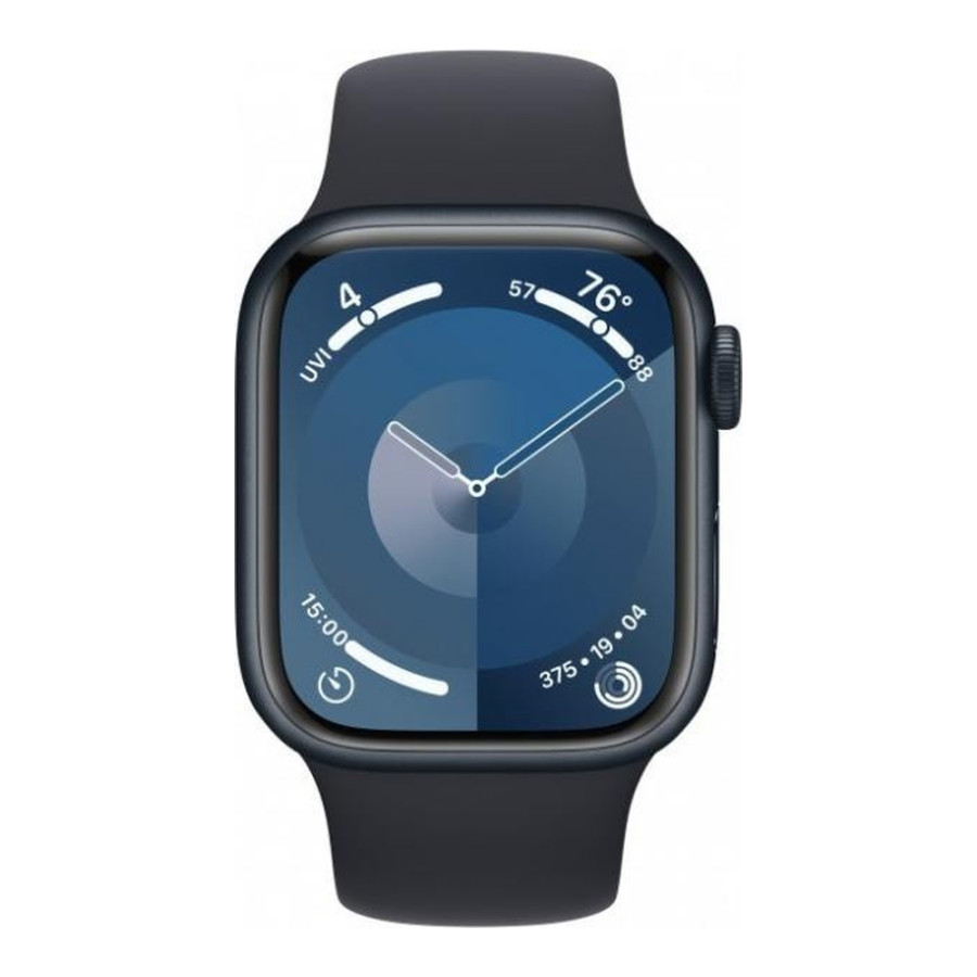 Apple Watch Series 9 GPS 45mm Midnight Aluminum Case w. Midnight Sport Band - S/M (MR993)