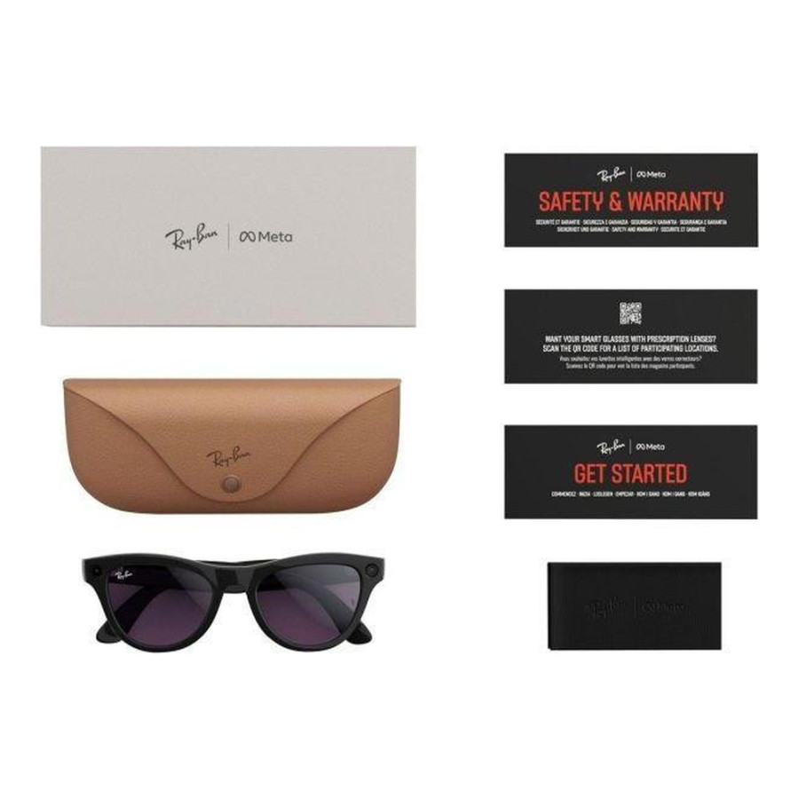 Ray-Ban Meta Skyler Shiny Black/Amethyst Transitions (RW4010 601/CH 52-20)