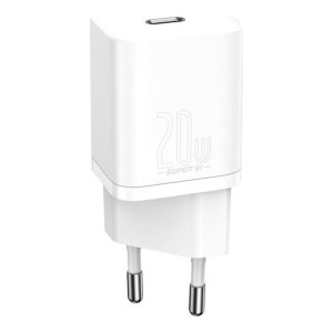 Baseus Super Si Quick Charger White W/Type-C - Lightning Cable (TZCCSUP-B02)
