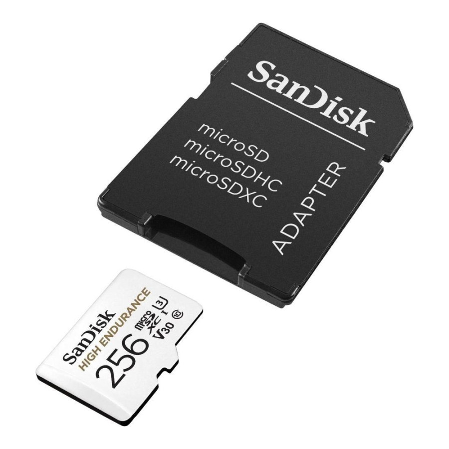 SanDisk 256 GB microSDXC High Endurance UHS-I U3 V30 + SD adapter SDSQQNR-256G-GN6IA