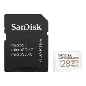 SanDisk 128 GB microSDXC Max Endurance UHS-I U3 V30 + SD adapter SDSQQVR-128G-GN6IA