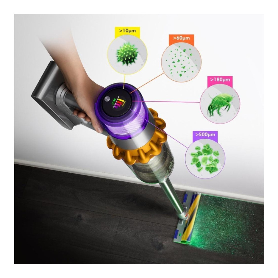 Dyson V15 Detect Absolute 2023 Yellow/Nickel (446986-01)