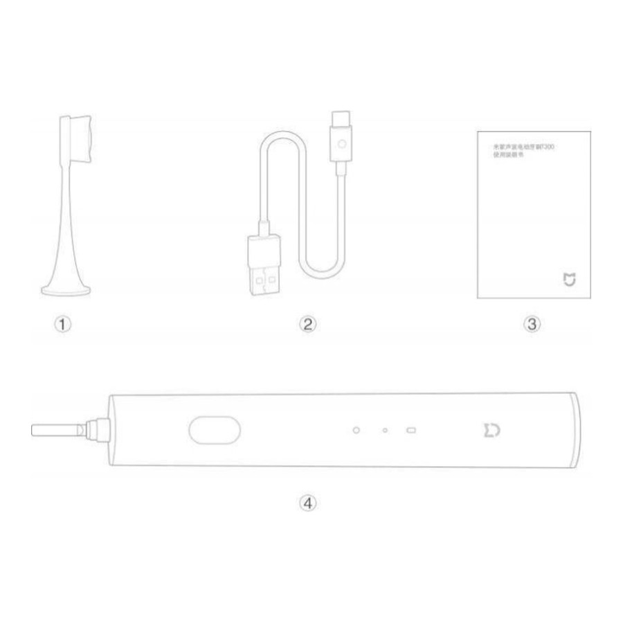 MiJia Sonic Electric Toothbrush T300 White