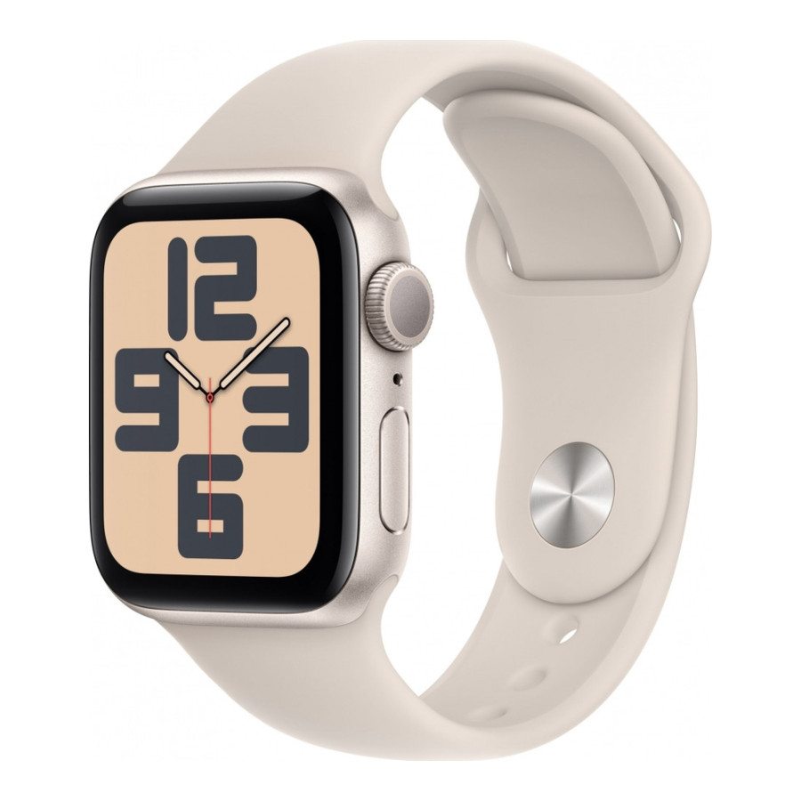 Apple Watch SE 2 GPS 40mm Starlight Aluminium Case with Starlight Sport Band S/M (MR9U3)