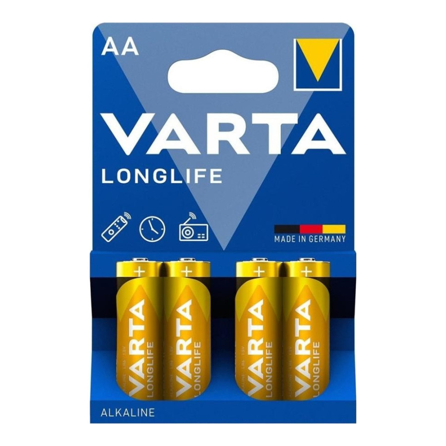 Varta AA bat Alkaline 4шт LONGLIFE EXTRA (04106101414)