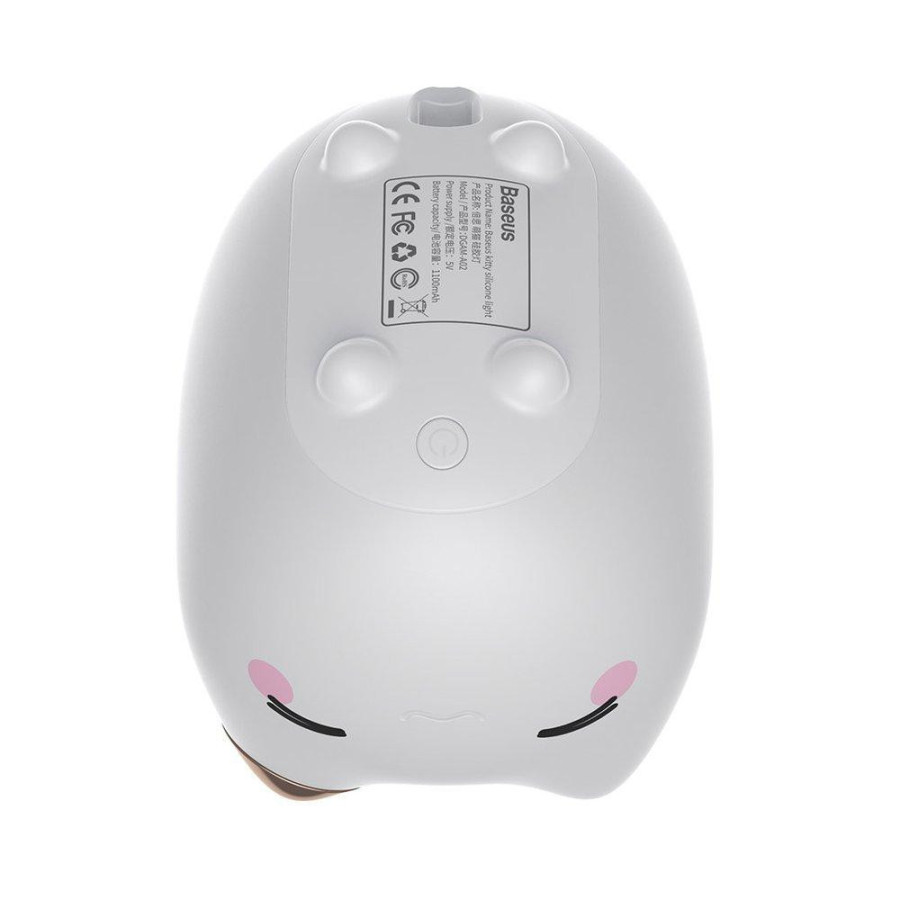 Baseus Cute Series Kitty Silicone Night Light White (DGAM-A02)