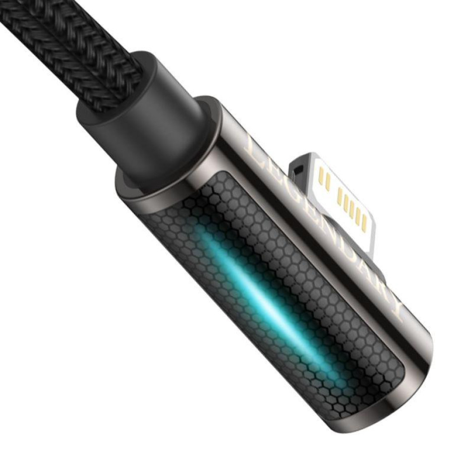Baseus Legend Series Elbow Fast Charging Data Cable USB to Ligtning 1m Black (CATLCS-01)