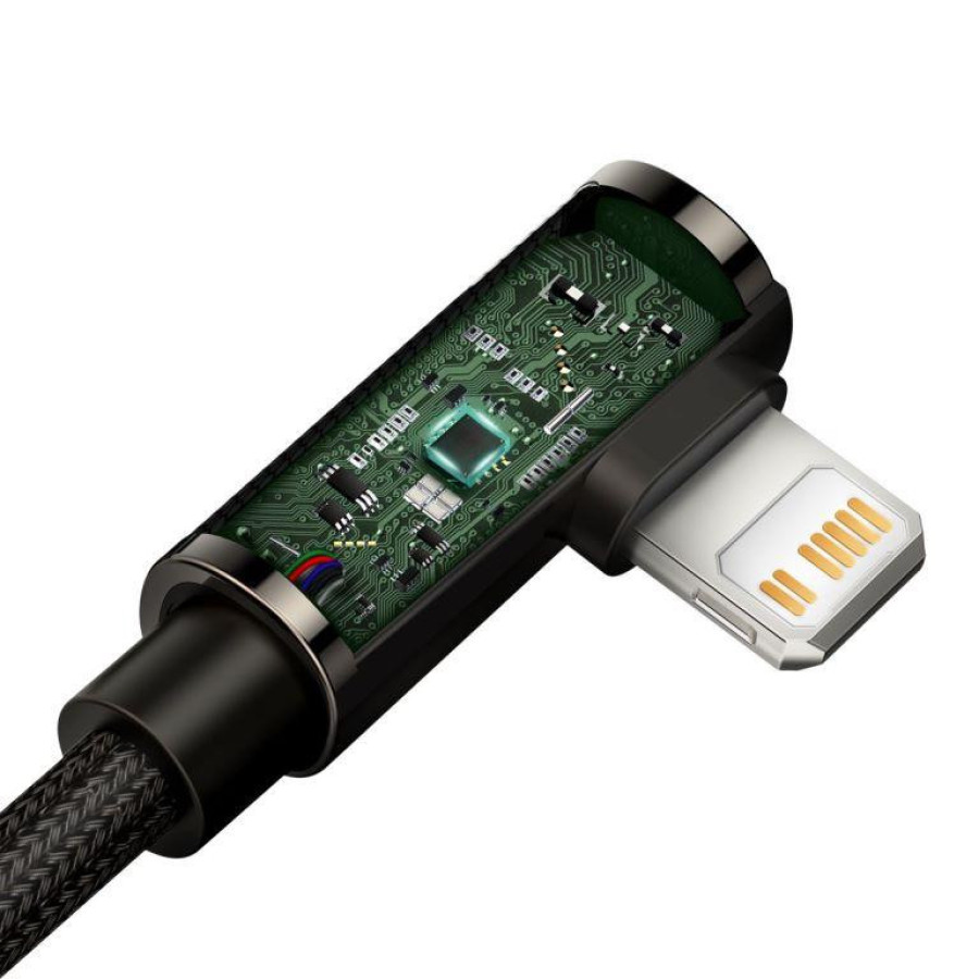 Baseus Legend Series Elbow Fast Charging Data Cable USB to Ligtning 1m Black (CATLCS-01)