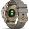 Garmin Fenix 6S Pro Sapphire Light Gold with Shale Grey Leather Band (010-02159-40)