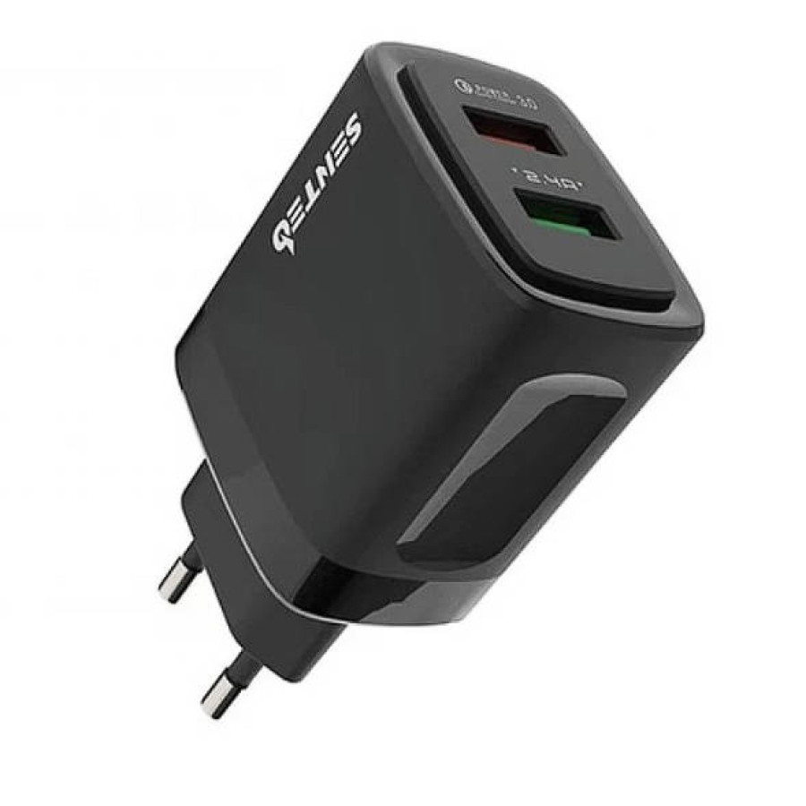 SENTEO Z-05 2USB 2.4A QC3.0 black