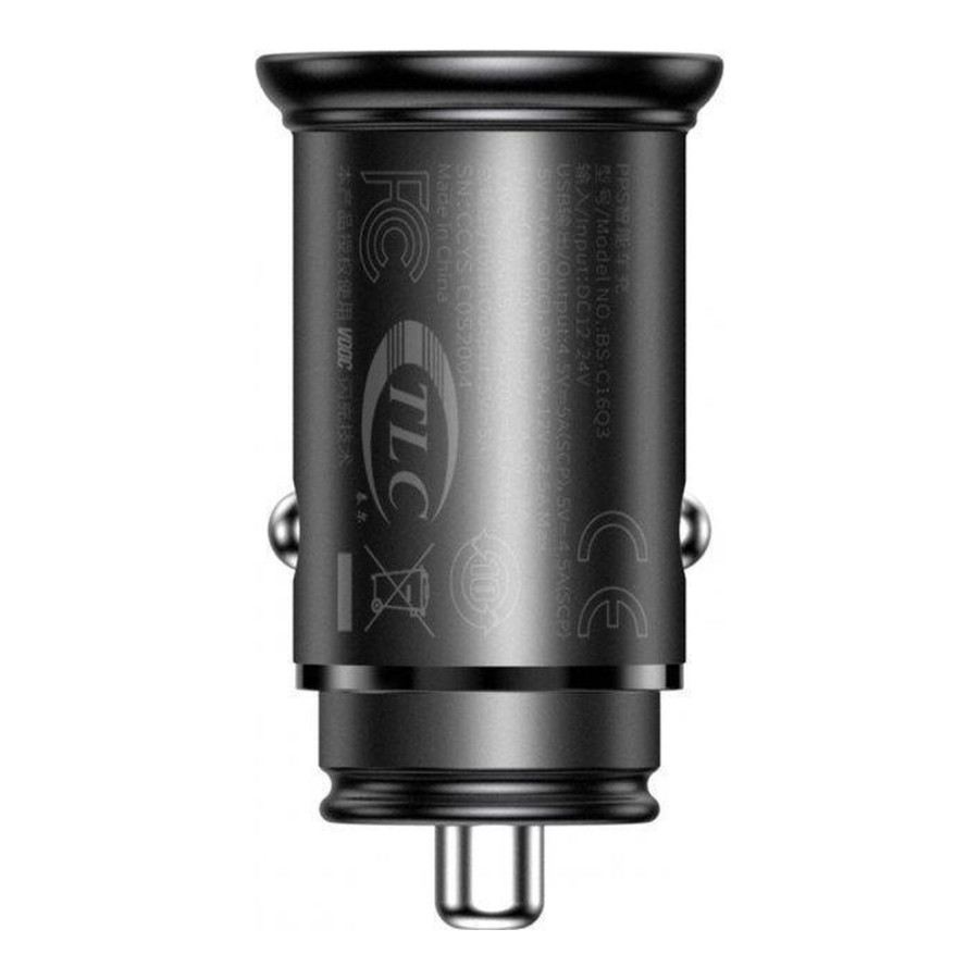 Baseus Circular Metal PPS Quick Charger Black (CCYS-C01)