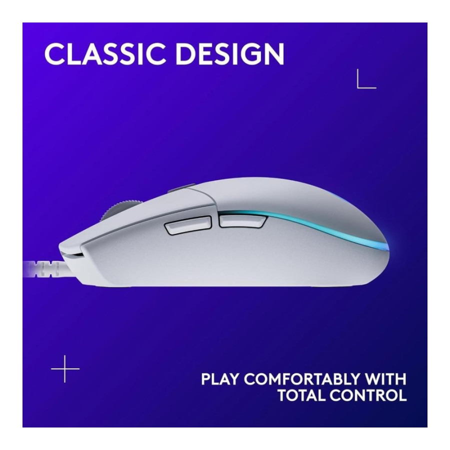 Logitech G203 Gaming Lightsync RGB White (910-005797)