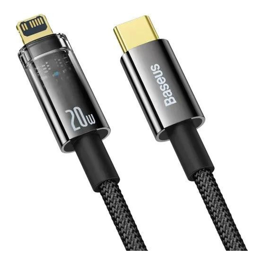 Baseus Explorer Series Intelligent Power-Off USB Type-C to Lightning 20W 1m Black (CATS000001)