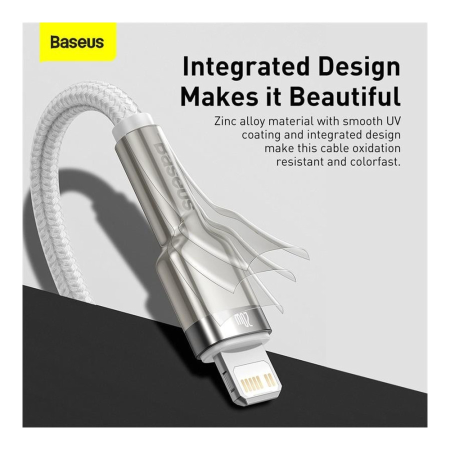 Baseus Lightning to USB Type-C Cafule Metal Data Cable PD 2m Black (CATLJK-B01)