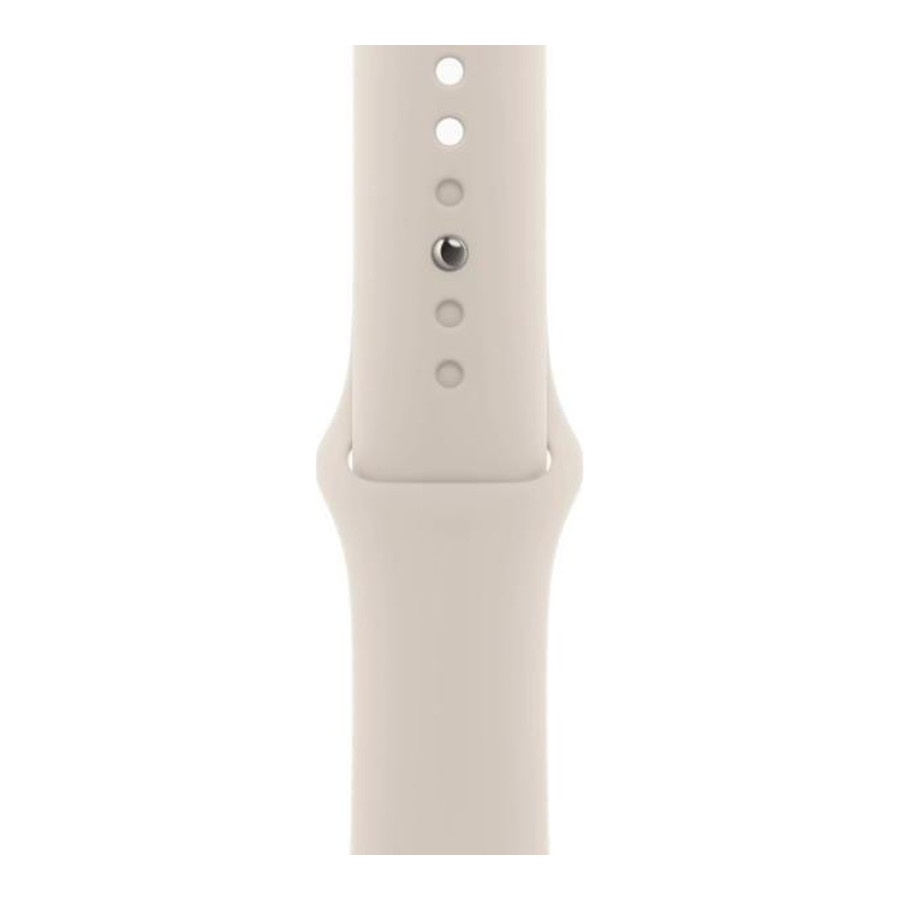 Apple Watch Series 9 GPS + Cellular 41mm Starlight Alu. Case w. Starlight Sport Band - S/M (MRHN3)