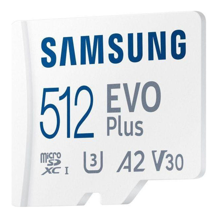 Samsung 512 GB microSDXC Class 10 UHS-I U3 V30 A2 EVO Plus + SD Adapter (MB-MC512SA)