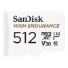 SanDisk 512 GB microSDXC High Endurance UHS-I U3 V30 + SD adapter (SDSQQNR-512G-GN6IA)