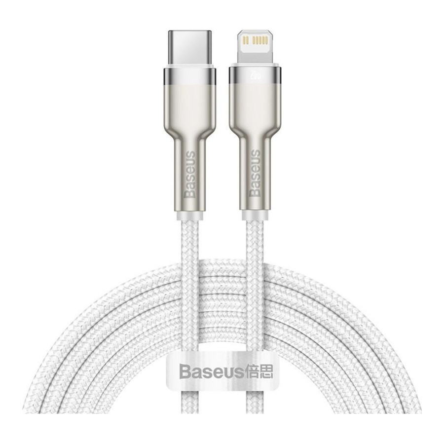 Baseus Lightning to USB Type-C Cafule Metal Data Cable PD 2m Black (CATLJK-B01)