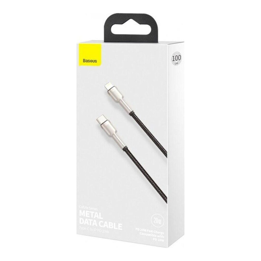 Baseus Cafule Metal Type-C to Lightning PD 1m Black (CATLJK-A01)