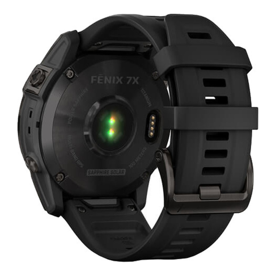 Garmin Fenix 7X Sapphire Solar Carbon Gray DLC Titanium with Black Band (010-02541-10/11/34)