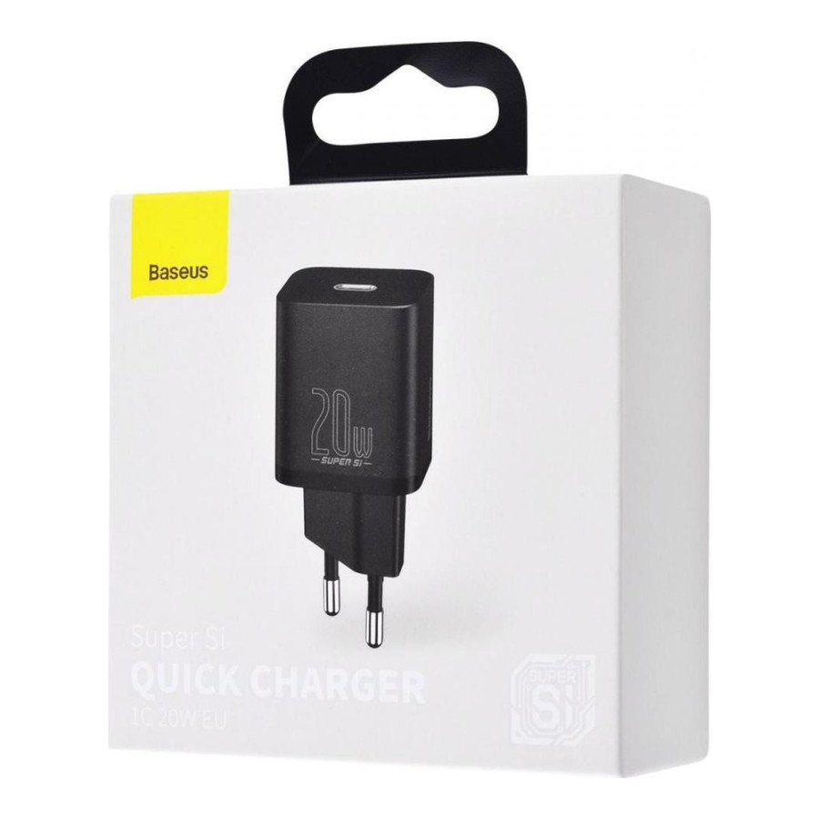 Baseus Super Silicone PD Charger 20W Type-C White (CCSUP-B02)