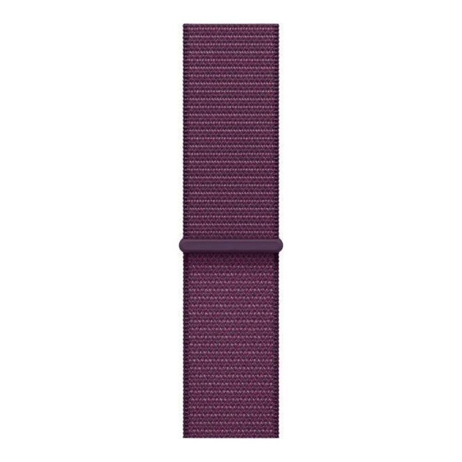 Apple Watch Series 10 GPS 46mm Rose Gold Aluminum Case w. Plum Sport Loop (MWWV3)