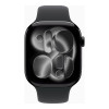 Apple Watch Series 11 GPS 46mm Jet Black Alu. Case w. Black S. Band - M/L (MEUX4)
