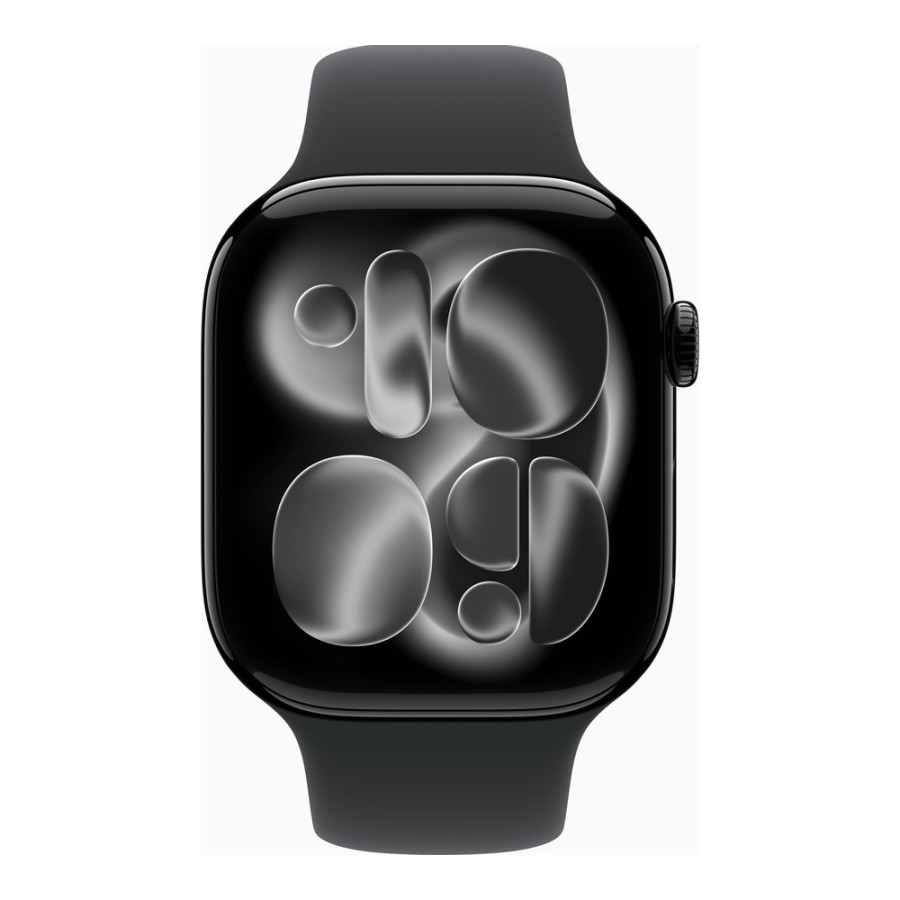 Apple Watch Series 11 GPS 46mm Jet Black Alu. Case w. Black S. Band - M/L (MEUX4)