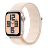Apple Watch SE 2 GPS 40mm Starlight Aluminium Case with Starlight Sport Loop (MR9W3)