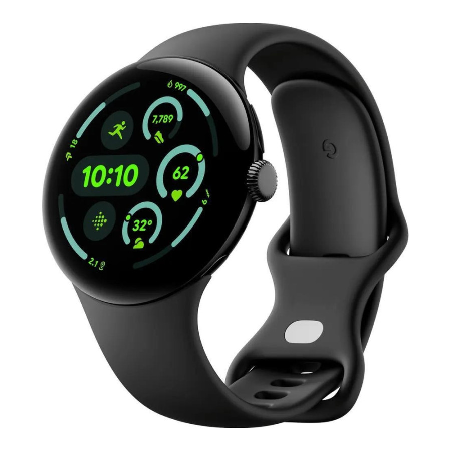 Google Pixel Watch 3 45 mm LTE Matte Black Aluminum Case/Obsidian Active Band