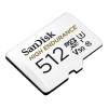 SanDisk 512 GB microSDXC High Endurance UHS-I U3 V30 + SD adapter (SDSQQNR-512G-GN6IA)