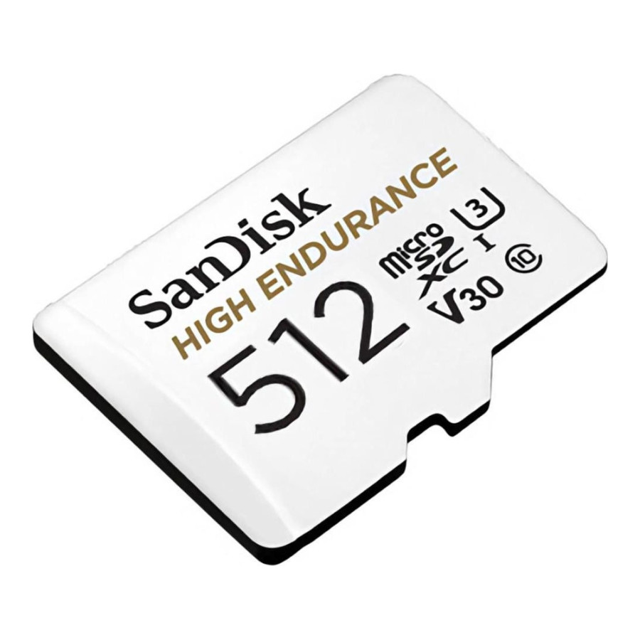 SanDisk 512 GB microSDXC High Endurance UHS-I U3 V30 + SD adapter (SDSQQNR-512G-GN6IA)
