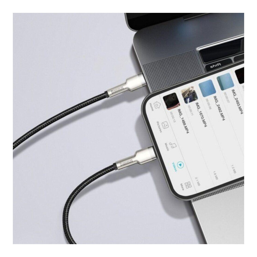 Baseus Cafule Metal Type-C to Lightning PD 1m Black (CATLJK-A01)
