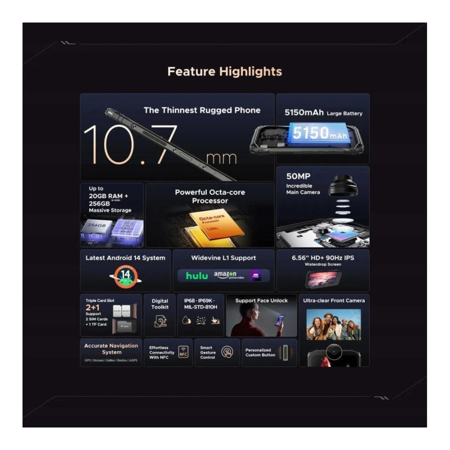 DOOGEE Blade 10 Ultra 8/256GB Black