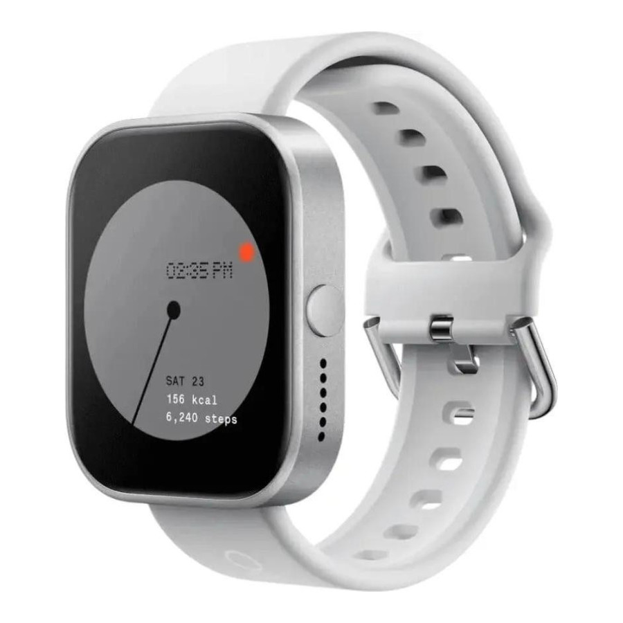 CMF by Nothing Watch Pro Silver frame with Light Grey strap