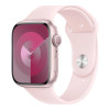 Apple Watch Series 9 GPS 45mm Pink Aluminum Case w. Light Pink Sport Band - M/L (MR9H3)
