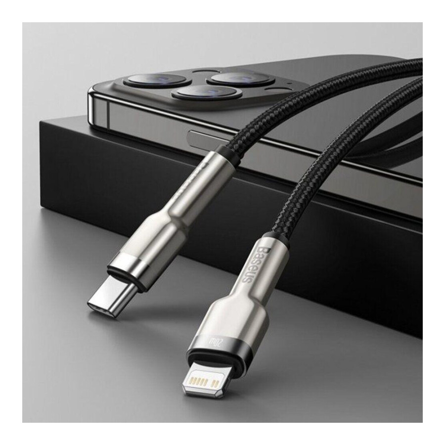 Baseus Cafule Metal Type-C to Lightning PD 1m Black (CATLJK-A01)