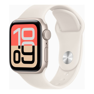 Apple Watch SE 3 GPS + Cellular 40mm Starlight Alu. Case w. Starlight S. Band - M/L (MEP74)