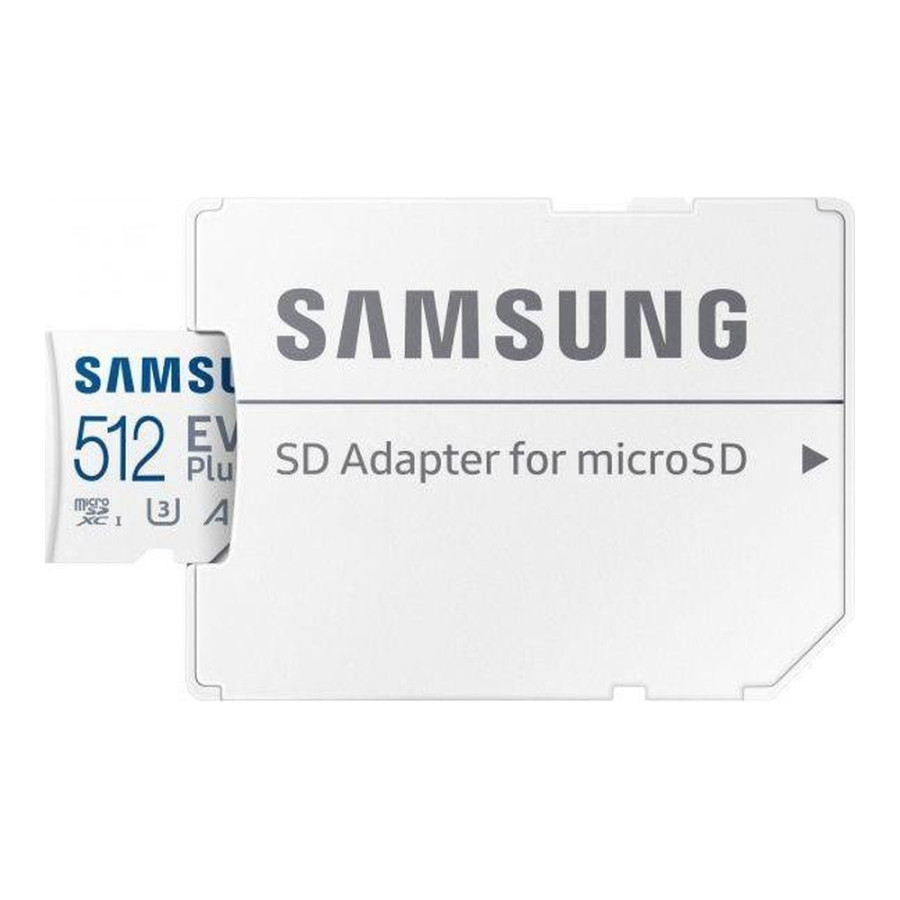 Samsung 512 GB microSDXC Class 10 UHS-I U3 V30 A2 EVO Plus + SD Adapter (MB-MC512SA)