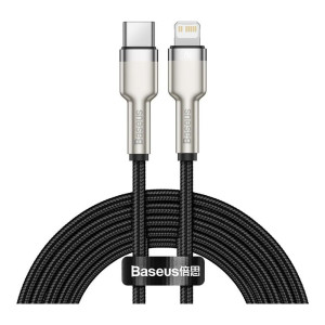 Baseus Lightning to USB Type-C Cafule Metal Data Cable PD 2m Black (CATLJK-B01)