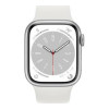 Apple Watch Series 8 GPS + Cellular 41mm Silver Aluminum Case with White S. Band (MP4A3)