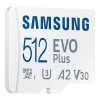 Samsung 512 GB microSDXC Class 10 UHS-I U3 V30 A2 EVO Plus + SD Adapter (MB-MC512SA)