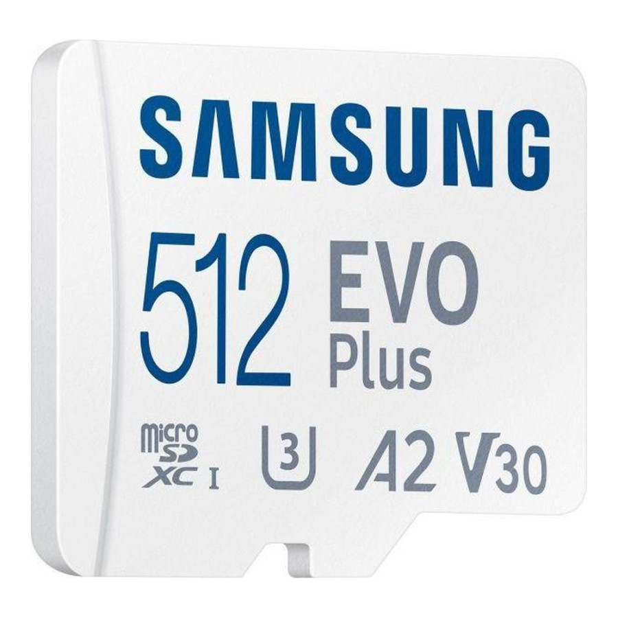 Samsung 512 GB microSDXC Class 10 UHS-I U3 V30 A2 EVO Plus + SD Adapter (MB-MC512SA)