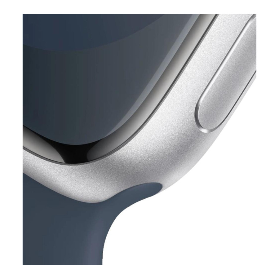Apple Watch Series 9 GPS 41mm Silver Alu. Case w. Storm Blue S. Band - M/L (MR913)