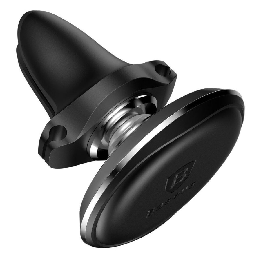 Baseus Car Holder Magnetic Air Vent Mount Holder with cable clip Black (SUGX-A01)