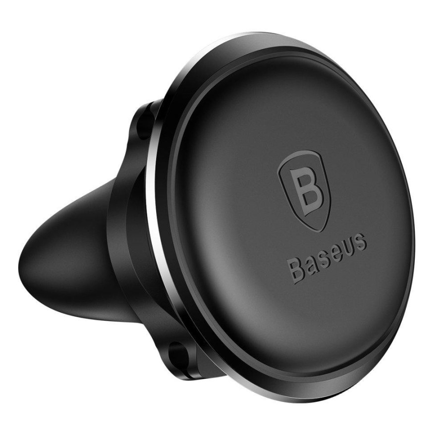 Baseus Car Holder Magnetic Air Vent Mount Holder with cable clip Black (SUGX-A01)